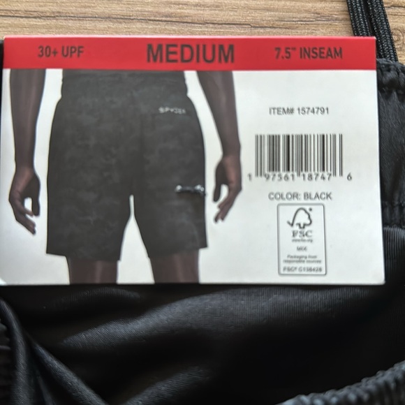 Men’s Medium Spyder Swimming Trunks - Picture 5 of 5